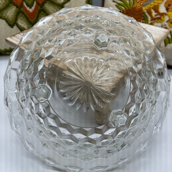 Vintage Clear Class Cubist Three Footed Bowl - Picture 2 of 6